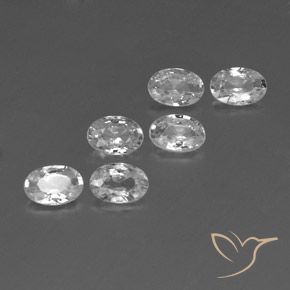 Pedras preciosas de Zircão Branco natural de 3.92 ct, oval, VVS-VS