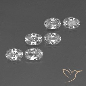 Pedras preciosas de Zircão Branco natural de 4.55 ct, oval, VVS-VS