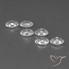 Pedras preciosas de Zircão Branco natural de 4.55 ct, oval, VVS-VS