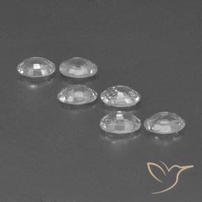 Pedras preciosas de Zircão Branco natural de 4.42 ct, oval, VVS-VS