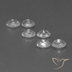 Pedras preciosas de Zircão Branco natural de 4.77 ct, oval, VVS-VS