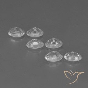 Pedras preciosas de Zircão Branco natural de 4.68 ct, oval, VVS-VS