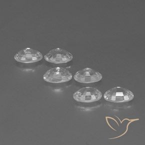 Pedras preciosas de Zircão Branco natural de 4.63 ct, oval, VVS-VS