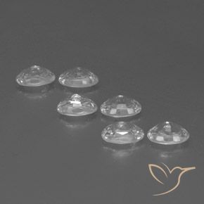 Pedras preciosas de Zircão Branco natural de 4.77 ct, oval, VVS-VS