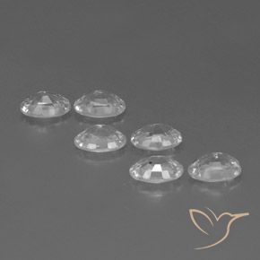 Pedras preciosas de Zircão Branco natural de 4.45 ct, oval, VVS-VS