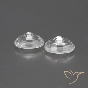 Pedras preciosas de Zircão Branco natural de 1.64 ct, oval, VVS-VS