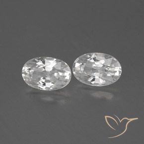Pedras preciosas de Zircão Branco natural de 1.70 ct, oval, VS