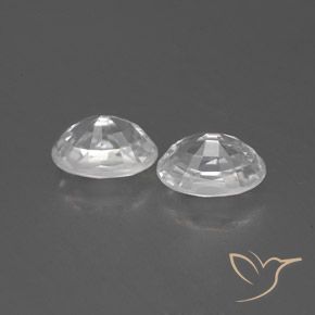 Pedras preciosas de Zircão Branco natural de 1.80 ct, oval, VVS-VS