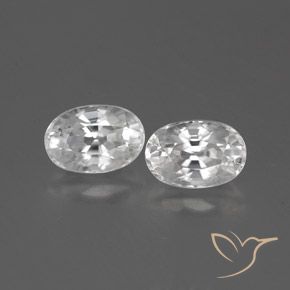 1.82ctw Natural Branco Zircão, oval, VVS