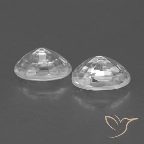 Pedras preciosas de Zircão Branco natural de 1.79 ct, oval, VVS
