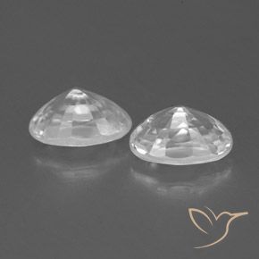 Pedras preciosas de Zircão Branco natural de 1.65 ct, oval, VVS-VS