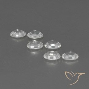 Pedras preciosas de Zircão Branco natural de 4.44 ct, oval, VVS-VS
