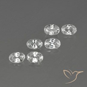 Pedras preciosas de Zircão Branco natural de 4.62 ct, oval, VVS-VS