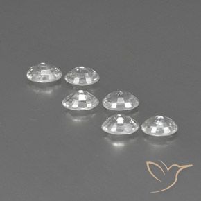 Pedras preciosas de Zircão Branco natural de 4.61 ct, oval, VVS-VS