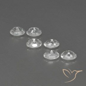 Pedras preciosas de Zircão Branco natural de 5.00 ct, oval, VVS-VS