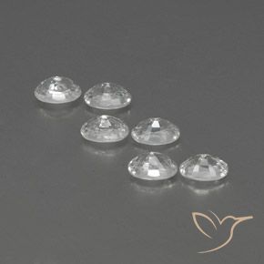 Pedras preciosas de Zircão Branco natural de 4.98 ct, oval, VVS-VS