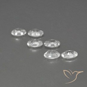 Pedras preciosas de Zircão Branco natural de 4.17 ct, oval, VVS-VS