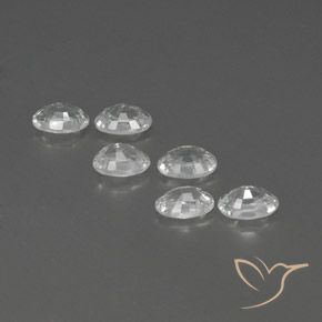 Pedras preciosas de Zircão Branco natural de 4.66 ct, oval, VVS-VS