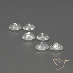 Pedras preciosas de Zircão Branco natural de 4.72 ct, oval, VVS-VS