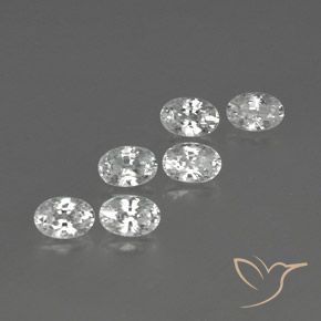 Pedras preciosas de Zircão Branco natural de 4.63 ct, oval, VVS-VS