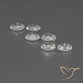Pedras preciosas de Zircão Branco natural de 4.14 ct, oval, VVS-VS