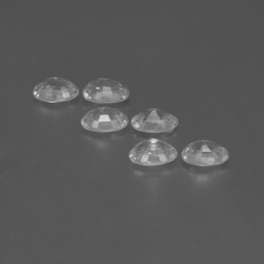 Pedras preciosas de zircão branco natural de  ct, corte oval, VVS-VS