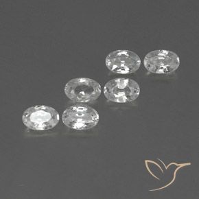 Pedras preciosas de Zircão Branco natural de 4.54 ct, oval, VVS-VS
