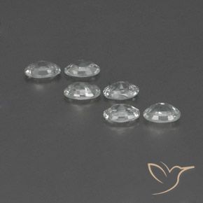 Pedras preciosas de Zircão Branco natural de 4.13 ct, oval, VVS-VS