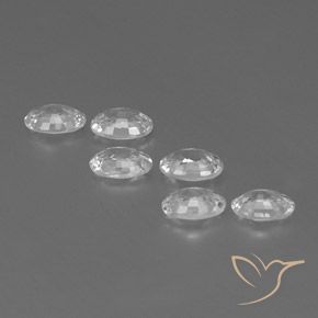 Pedras preciosas de Zircão Branco natural de 4.08 ct, oval, VVS-VS