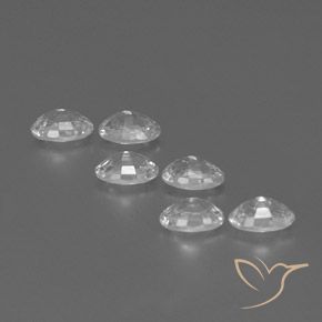 Pedras preciosas de Zircão Branco natural de 4.51 ct, oval, VVS-VS