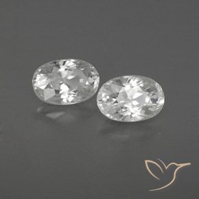 Pedras preciosas de Zircão Branco natural de 1.70 ct, oval, VVS-VS