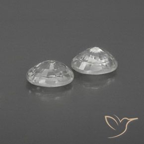 Pedras preciosas de Zircão Branco natural de 1.70 ct, oval, VVS-VS