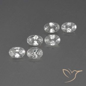 Pedras preciosas de Zircão Branco natural de 4.66 ct, oval, VVS-VS