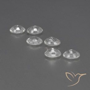 Pedras preciosas de Zircão Branco natural de 4.66 ct, oval, VVS-VS