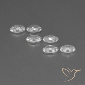 Pedras preciosas de Zircão Branco natural de 4.26 ct, oval, VVS-VS