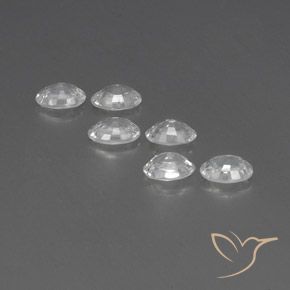 Pedras preciosas de Zircão Branco natural de 4.21 ct, oval, VVS-VS