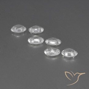 Pedras preciosas de Zircão Branco natural de 4.01 ct, oval, VVS-VS