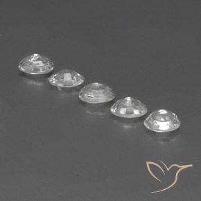 Pedras preciosas de Zircão Branco natural de 3.96 ct, oval, VVS