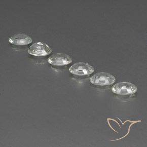 Pedras preciosas de Zircão Branco natural de 4.52 ct, oval, VVS