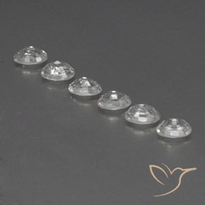 Pedras preciosas de Zircão Branco natural de 5.04 ct, oval, VVS-VS