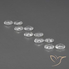 Pedras preciosas de Zircão Branco natural de 6.87 ct, oval, VVS-VS