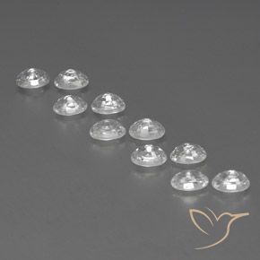 Pedras preciosas de Zircão Branco natural de 9.01 ct, oval, VVS-VS