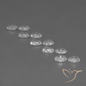 Pedras preciosas de Zircão Branco natural de 6.86 ct, oval, VVS-VS