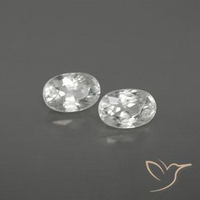Pedras preciosas de Zircão Branco natural de 1.75 ct, oval, VVS