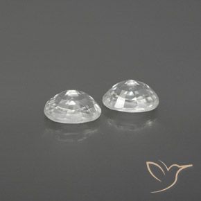 Pedras preciosas de Zircão Branco natural de 1.75 ct, oval, VVS