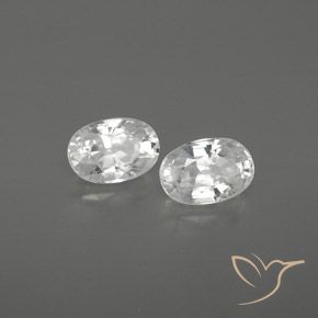 Pedras preciosas de Zircão Branco natural de 1.80 ct, oval, VVS-VS