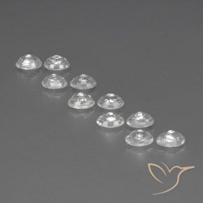 Pedras preciosas de Zircão Branco natural de 8.40 ct, oval, VVS-VS