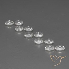 Pedras preciosas de Zircão Branco natural de 7.78 ct, oval, VVS-VS