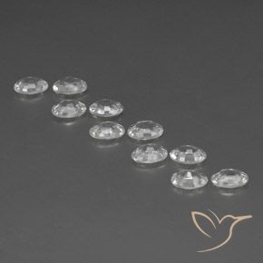 Pedras preciosas de Zircão Branco natural de 6.92 ct, oval, VVS-VS