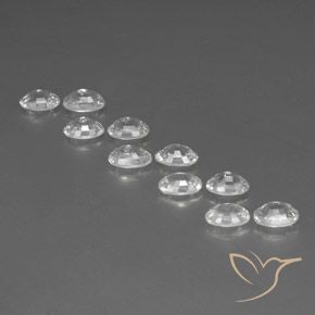Pedras preciosas de Zircão Branco natural de 7.74 ct, oval, VVS-VS